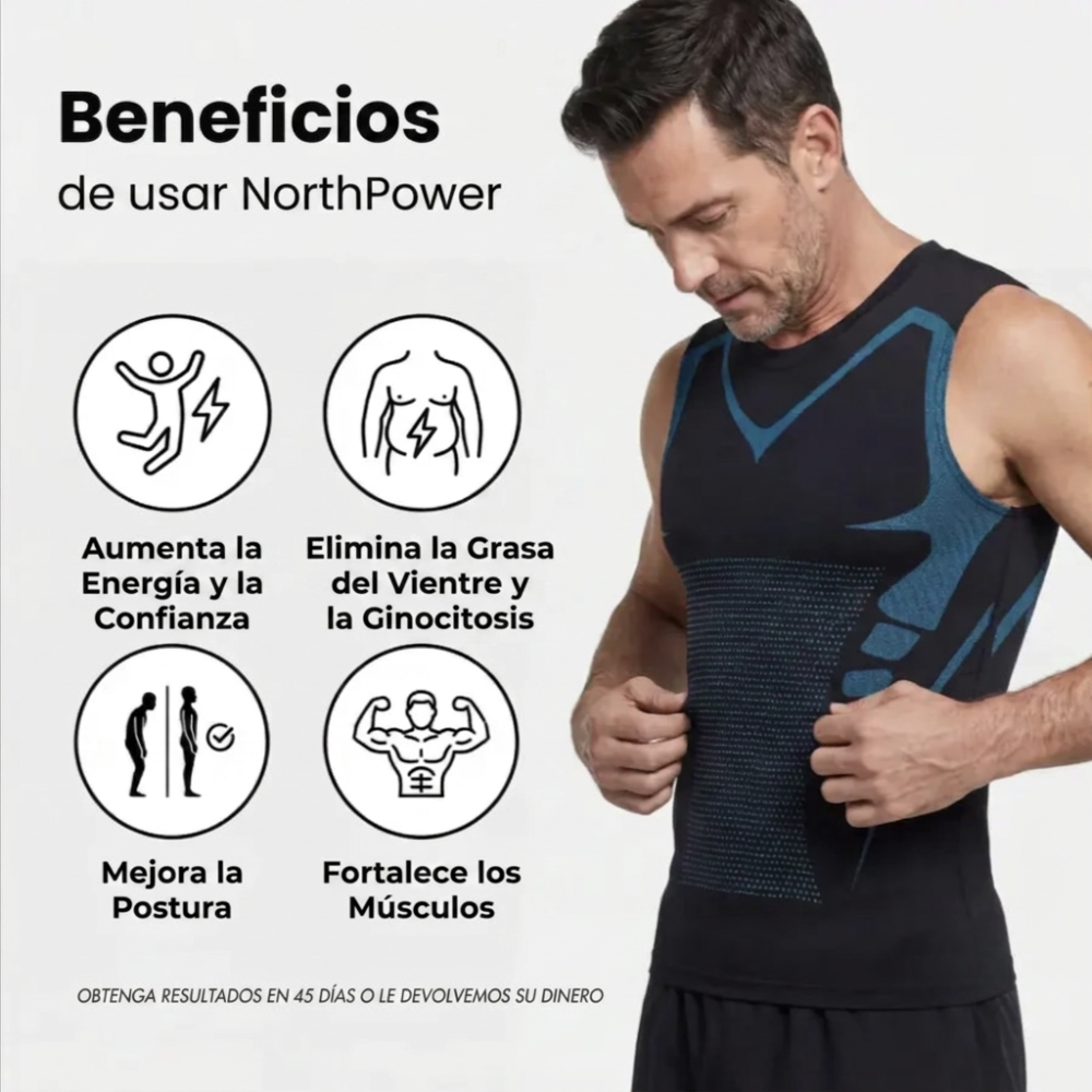 Camiseta de compresión - Siente el poder de la seguridad. Marca tu figura. Toma el control