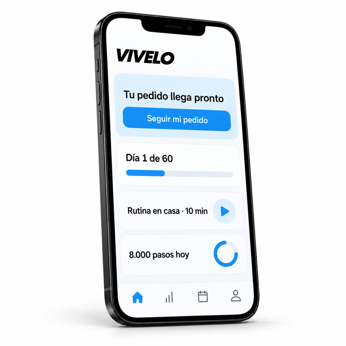 App Vívelo en un móvil